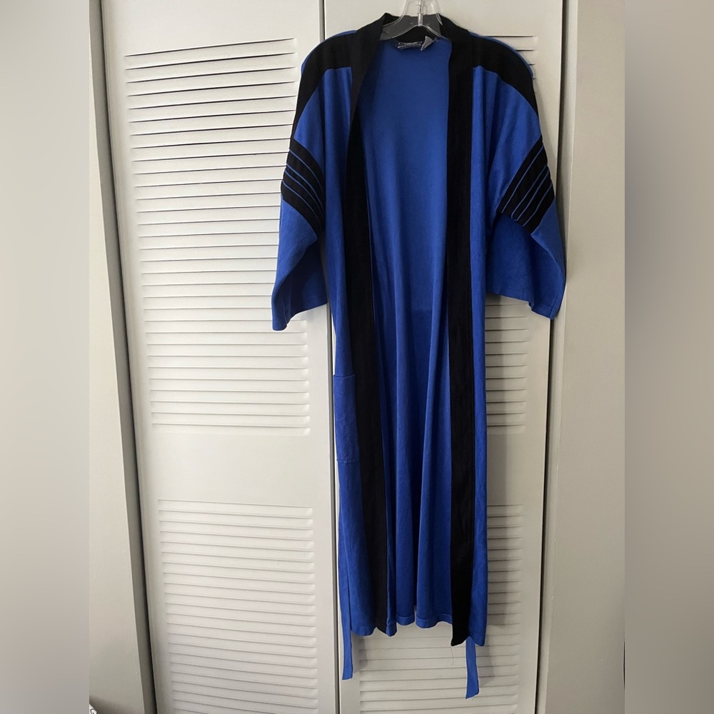 Hemingway Point Men’s Blue Robe, Size Medium - Picture 3 of 5